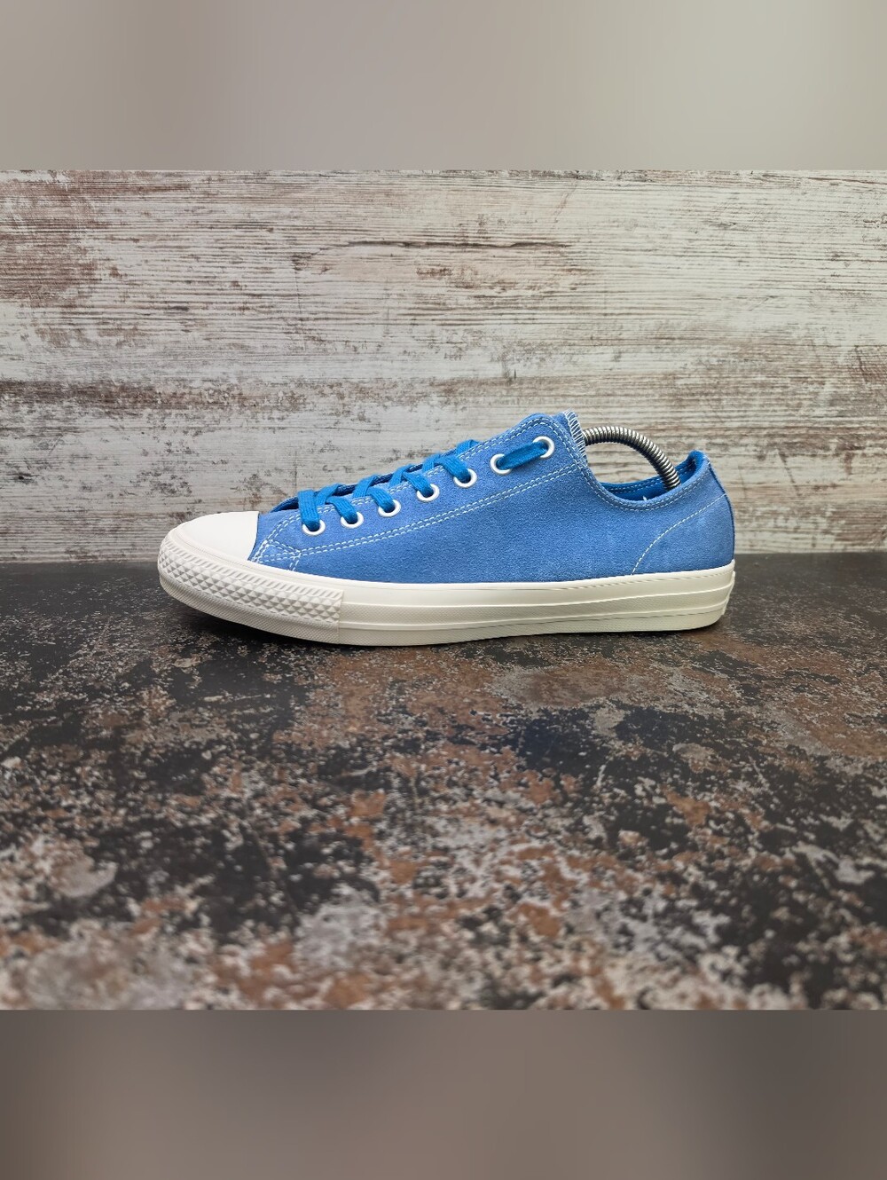 Converse Chuck Taylor All Star Pro Ox Shoes Sz 10 Used 144612C Blue Suede